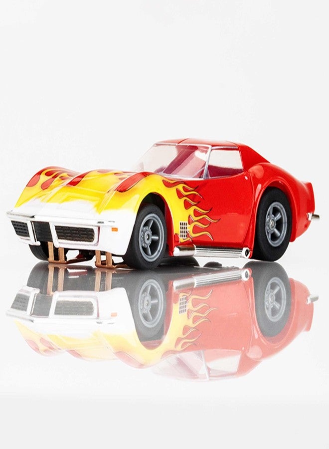 AFX 1970 Corvette Red/Yellow Wildfire HO Scale Slot Car - Image 1